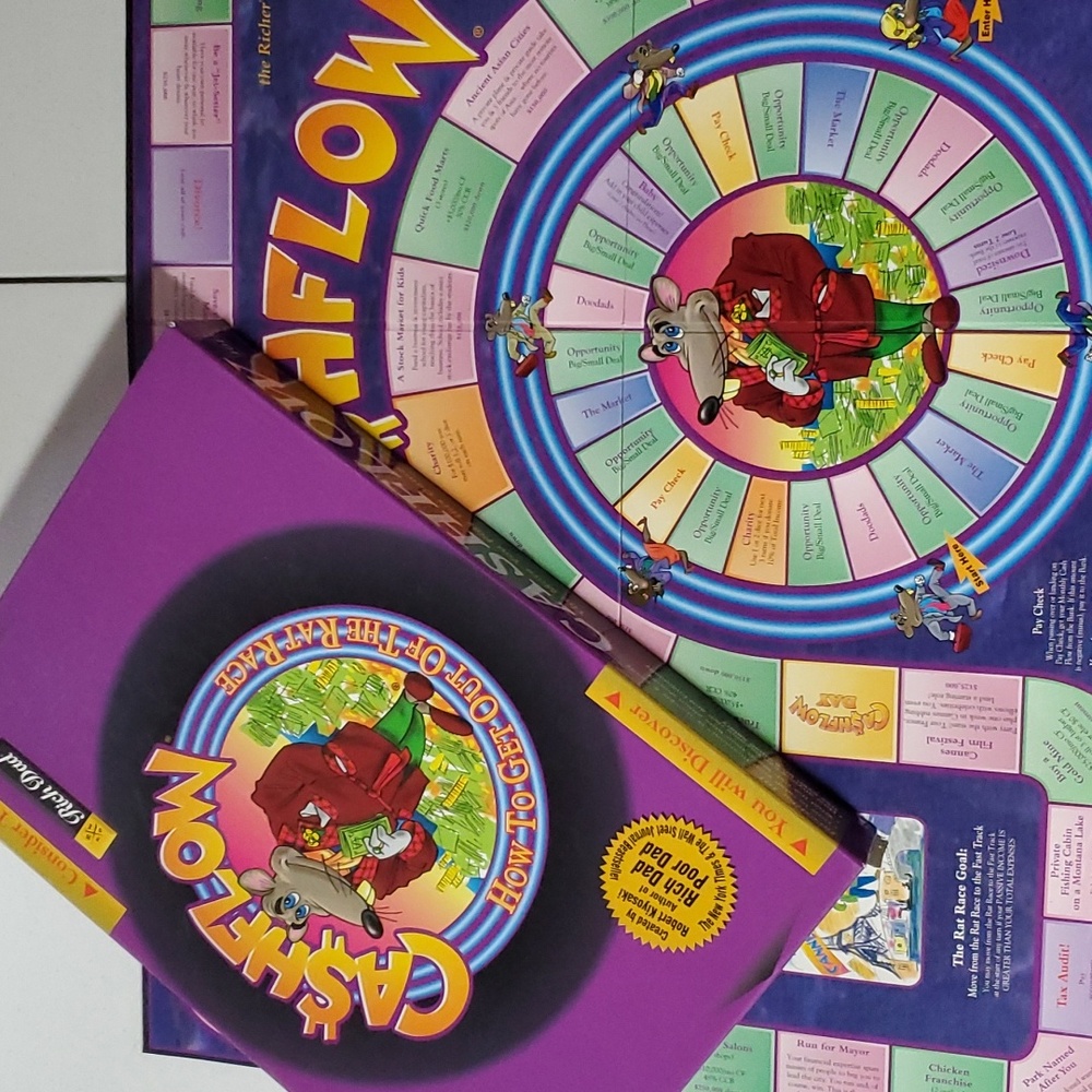 PARTS! Cashflow Boardgame How to Get Out Of Rat Race Y2K Replacement GAMEBOARD